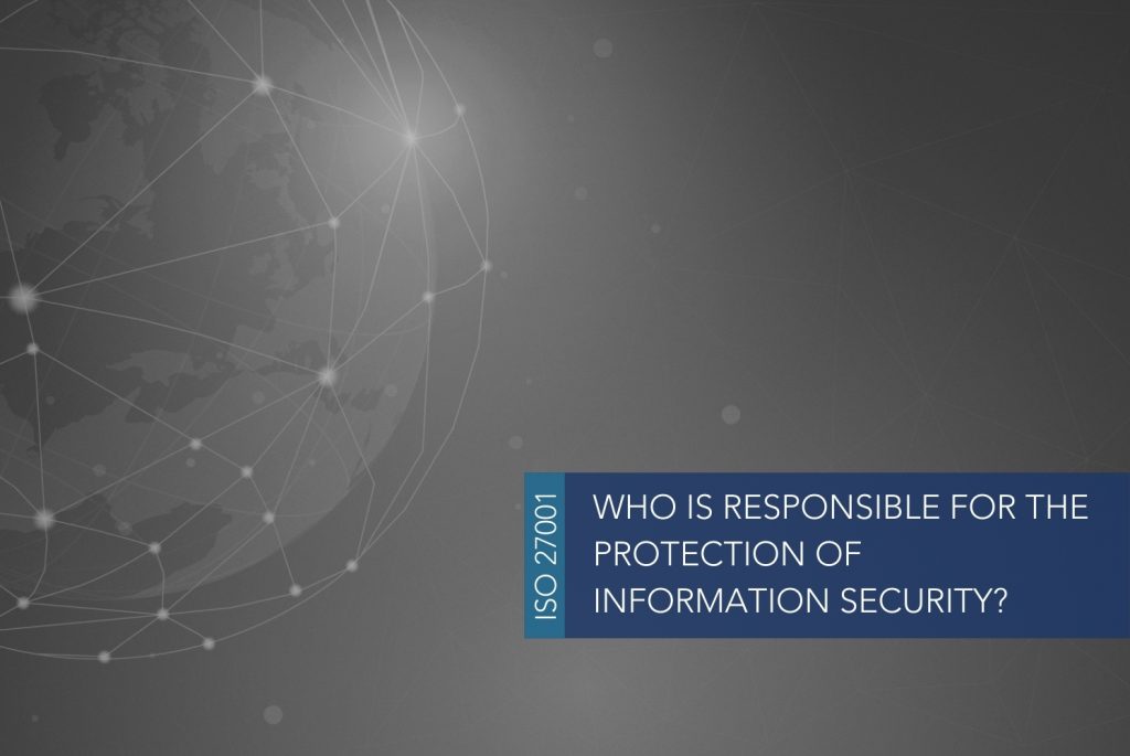 A dark grey image of the earth with connecting dots circling around it